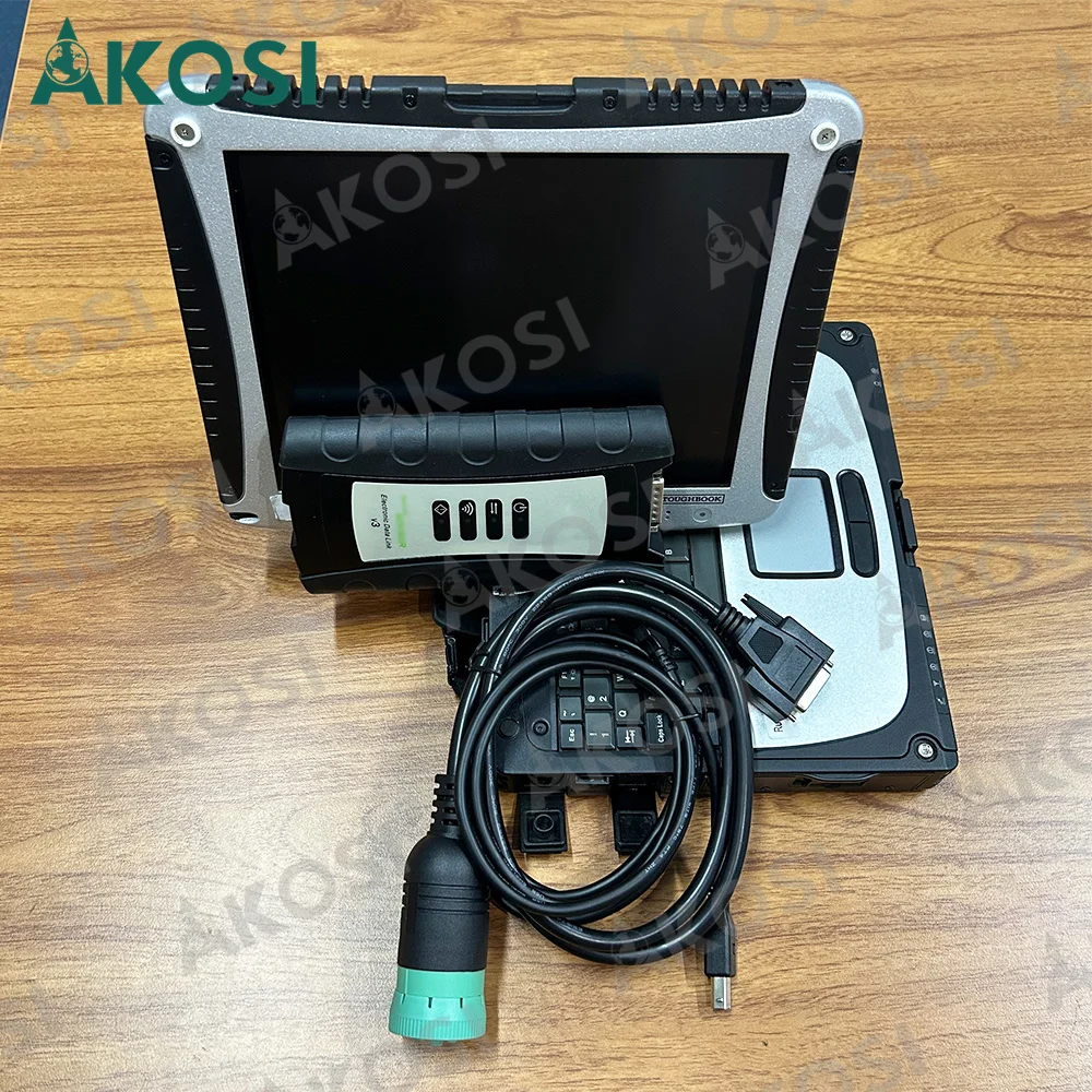 V5.3 AG CF Agriculture Construction Electronic Data Link EDL V3 Diagnostic kit Service Advisor EDL V3 scanner tool+CF19 Laptop