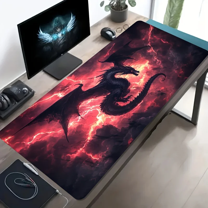 

Durable Desk Mat Mouse Pad Durable Desk Mat Precision Cloth Surface Stable Rubber Base for PC Laptop Keyboard Office Desk Setup