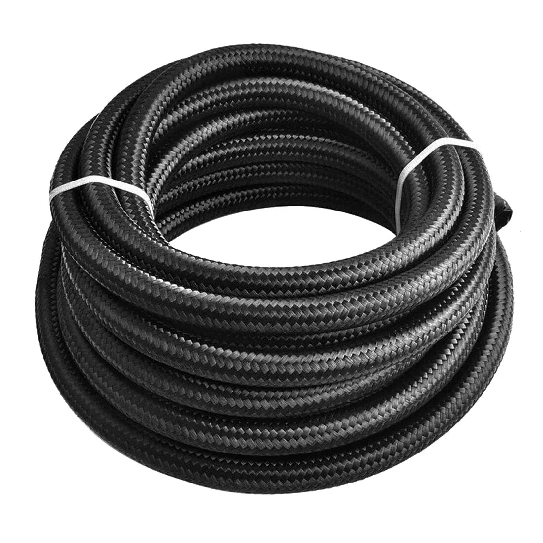 

Universal 20 Feet Black 6AN Nylon & Stainless Steel Braided Fuel Oil Gas