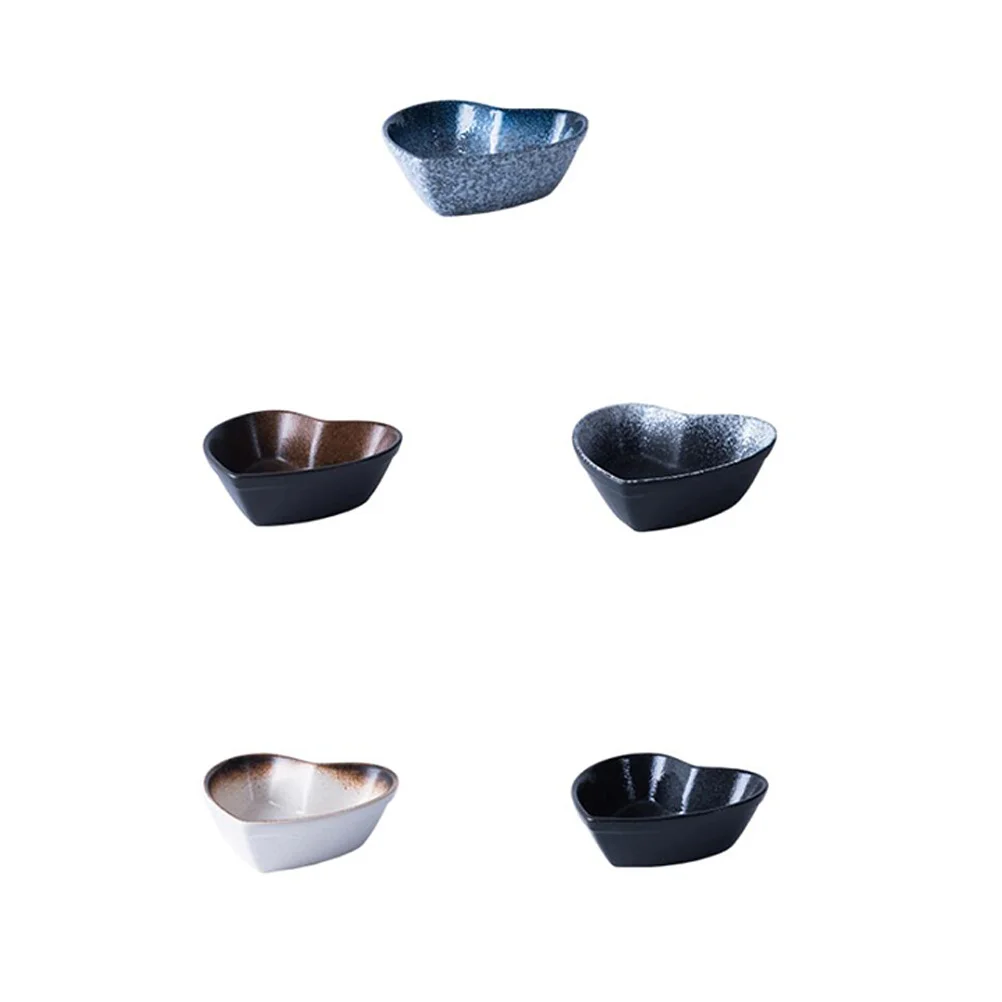 

Heart-Shaped Ceramic Love Bowl 6inch Fruit Salad Bowl Creative Home Store Storage Comfortable Touch Broken Resistant
