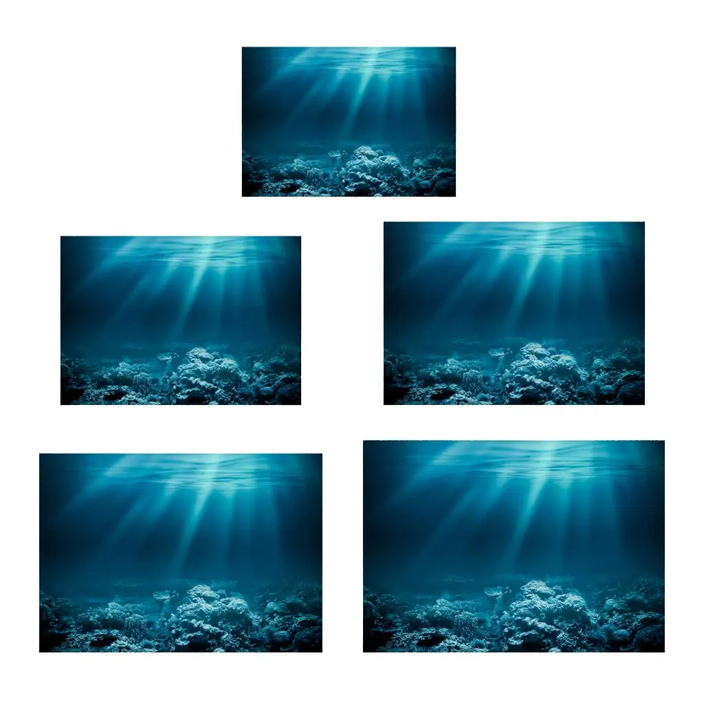 Amagogo MagiDeal PVC Single Sided Aquarium Background Poster Decor Fish Tank Wall