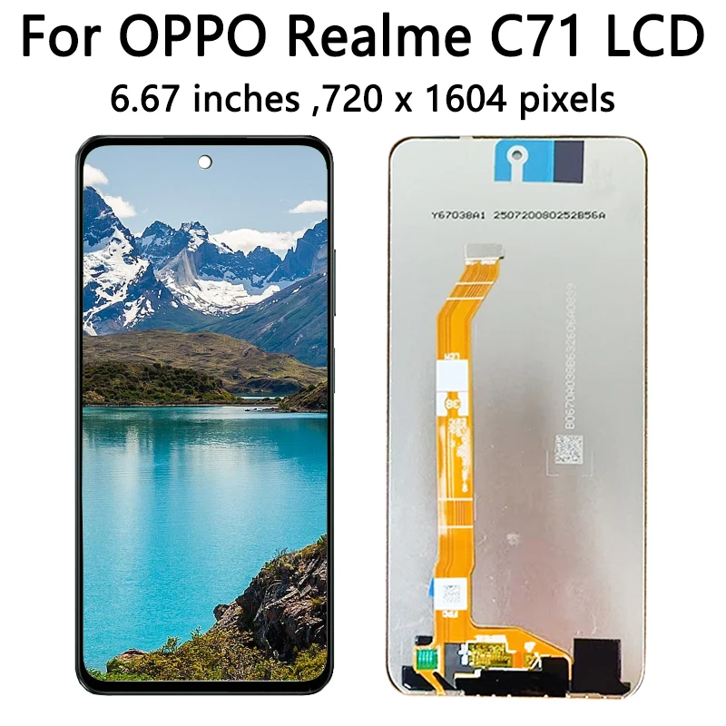 6.67” AAA+ Ekran LCD z panelem dotykowym do OPPO Realme C71 RMX5303, zamiennik wyświetlacza RealmeC71, części zamienne do naprawy — zdjęcie produktu 4