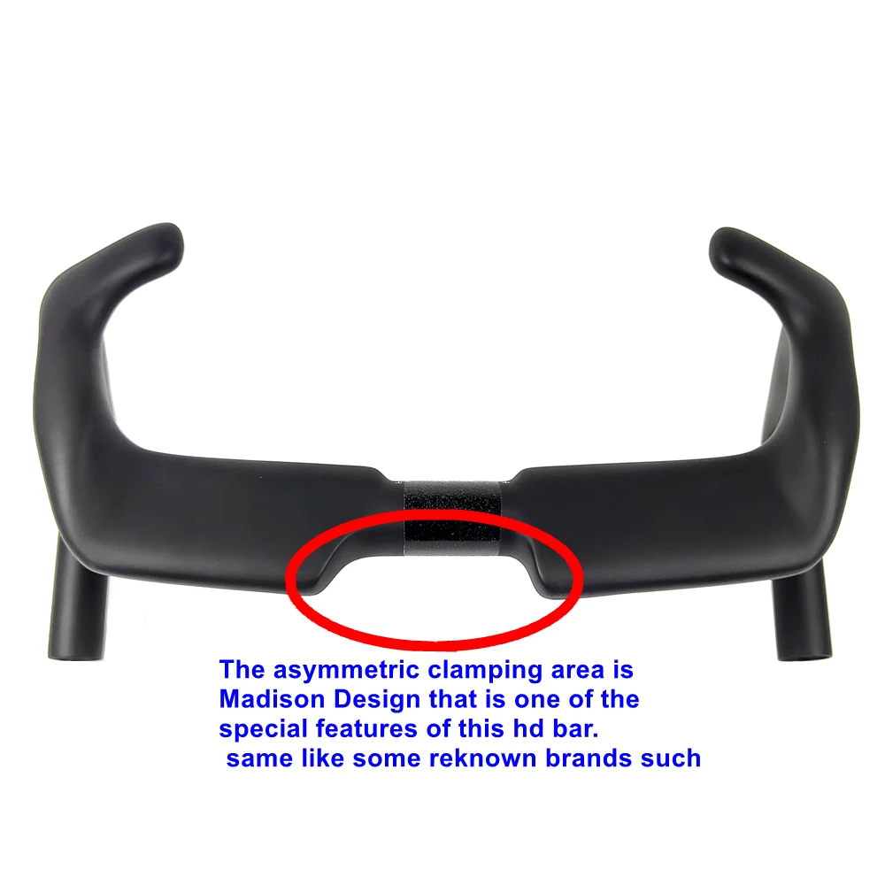 BIKEDOC HB25 305mm Carbon fiber Track Cycling Handle Road Bicycle Handlebar TT Sprint Bike Handlebar UD Matte 31.8MM