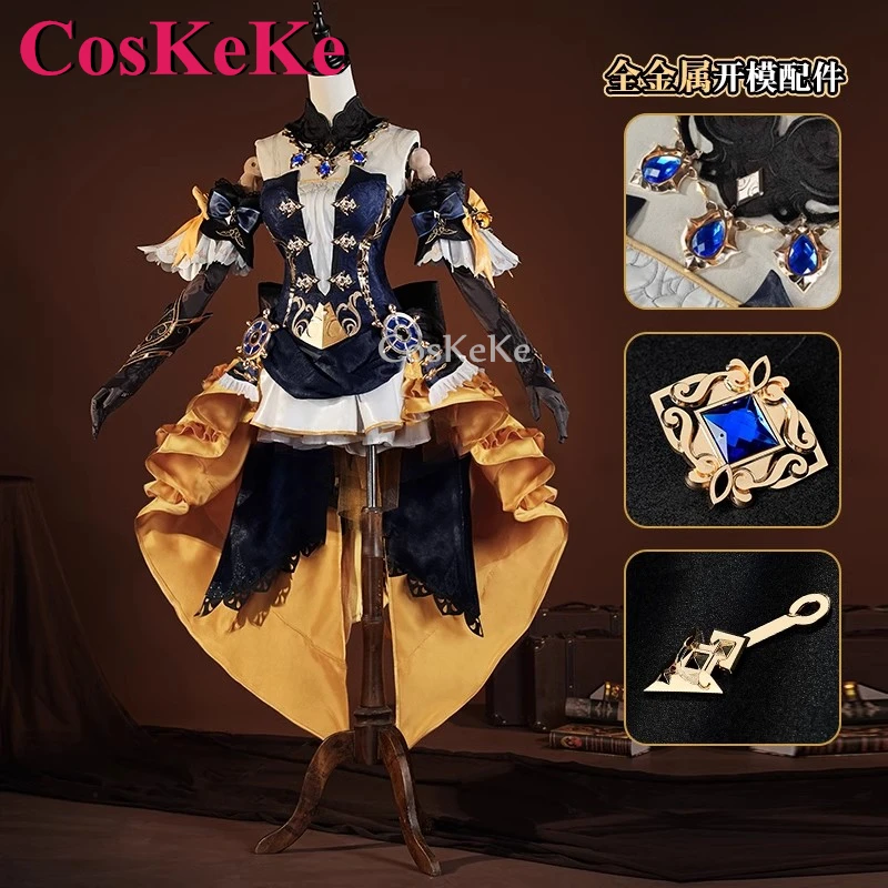 

CosKeKe Navia косплей игра Genshin ударопрочный костюм элегантная Великолепная форма женское платье на Хэллоуин