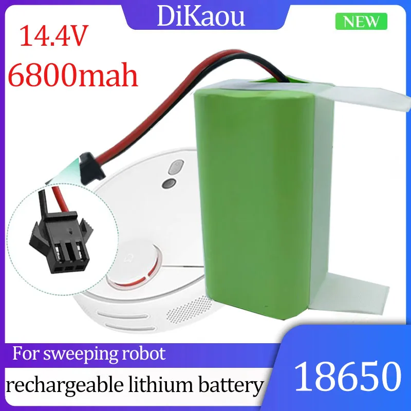 

14.4V 6800mAh lithium ion battery suitable for Xiaomi sweeping robot A4 A4s V7 A6 V7s N79 N79S DN622 sweeping robot battery