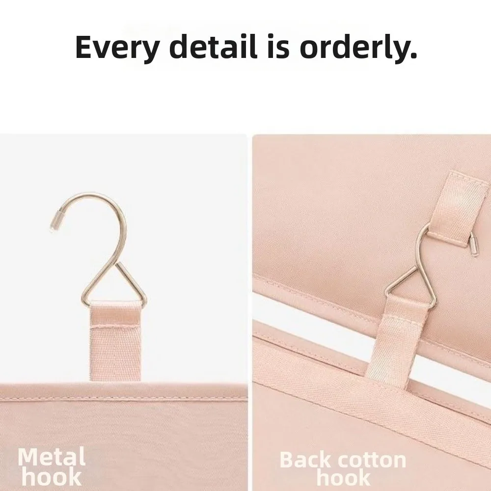 Dust-Proof Hanging Garment Bag Space Saving Visual Mesh Window Down Coat Storage Bag Self Compression Zipper Compression Vacuum