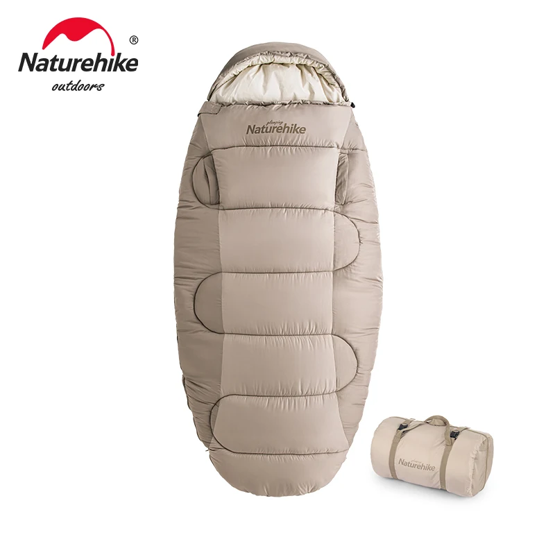 Naturehike 2024 new Camping Sleeping Bag PS200 Cotton Outdoor Winter Wearable Sleeping Bag Hiking Traveling Sleeping Bag