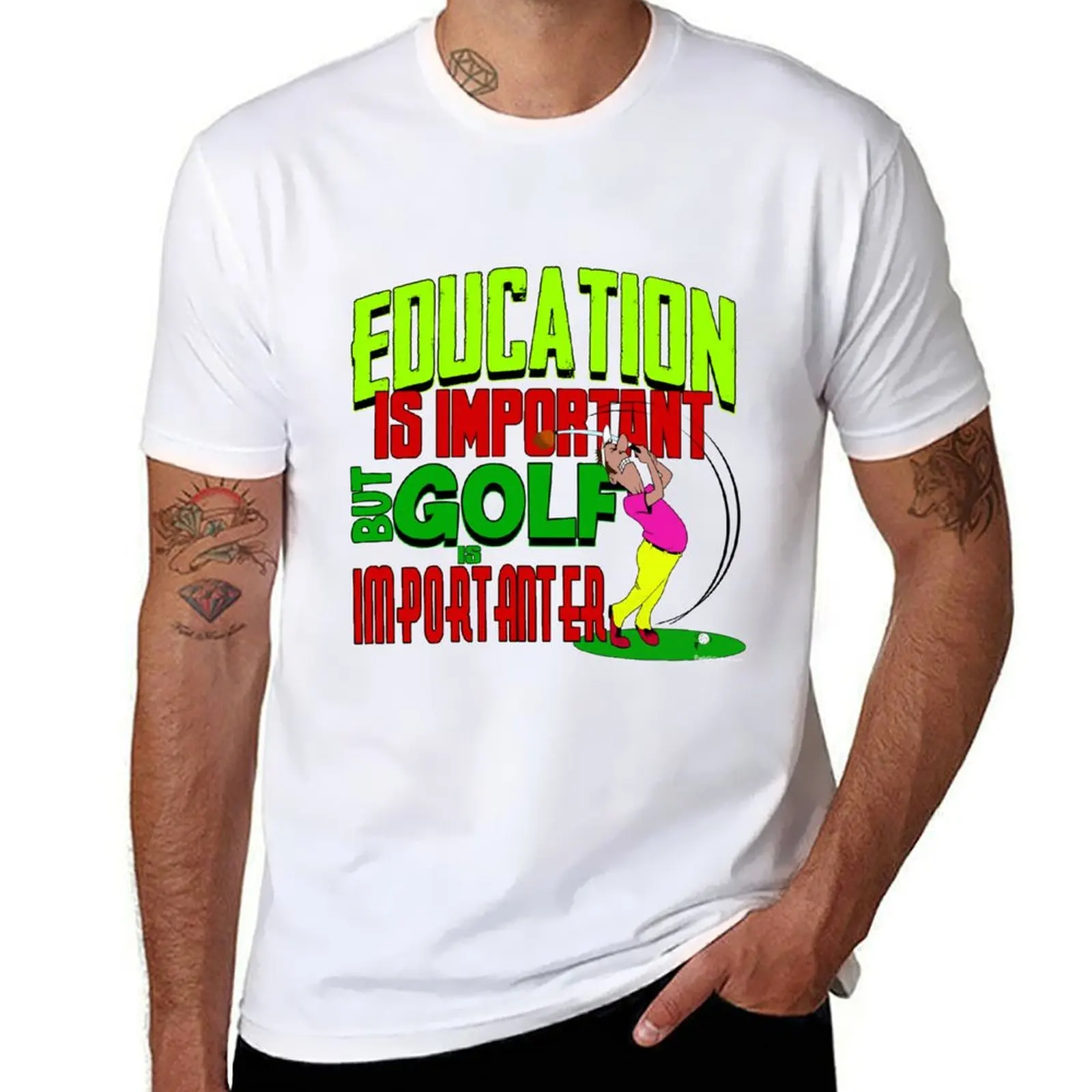 

Golf is importanter T-Shirt man t shirt luxury man t shirts high quality luxury brand T-Shirt