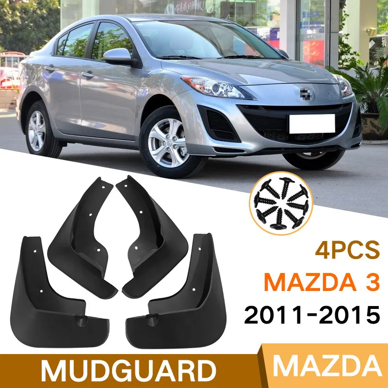 For Mazda 3 Star Mazda 3 2011-2015 fender tiles front and rear auto parts fender flares mud flaps 4runner accessories