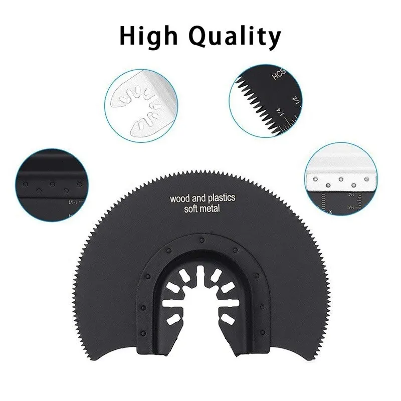 12pcs Multifunctional Saw Blade Durable Woodworking Oscillating Accessories Closed Hole Joint Power Tool Oscillating Saw Blade