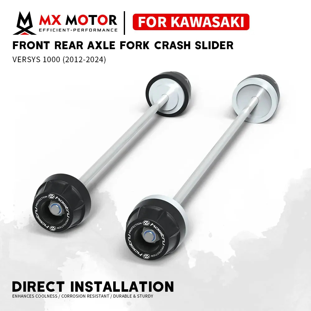 

VERSYS 1000 Motorcycle Front Rear Axle Fork Crash Slider For Kawasaki Versys1000 2012-2024 Rocker Arm Anti-collision Slider