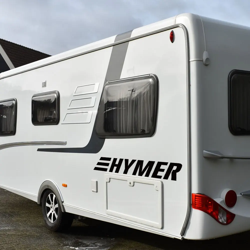 Auto Aufkleber Camper Van Körper Dekor Vinyl Aufkleber Schönheit HYMER Grafiken Caravan RV Auto Tuning Zubehör Dekoration