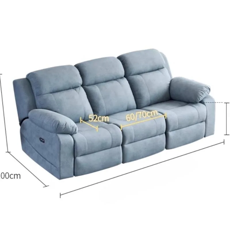 أريكة كرسي كهربائية زرقاء بسيطة، متعددة الوظائف، أريكة كرسي كهربائية كبيرة الحجم، أثاث Woonkamerbanken #6
