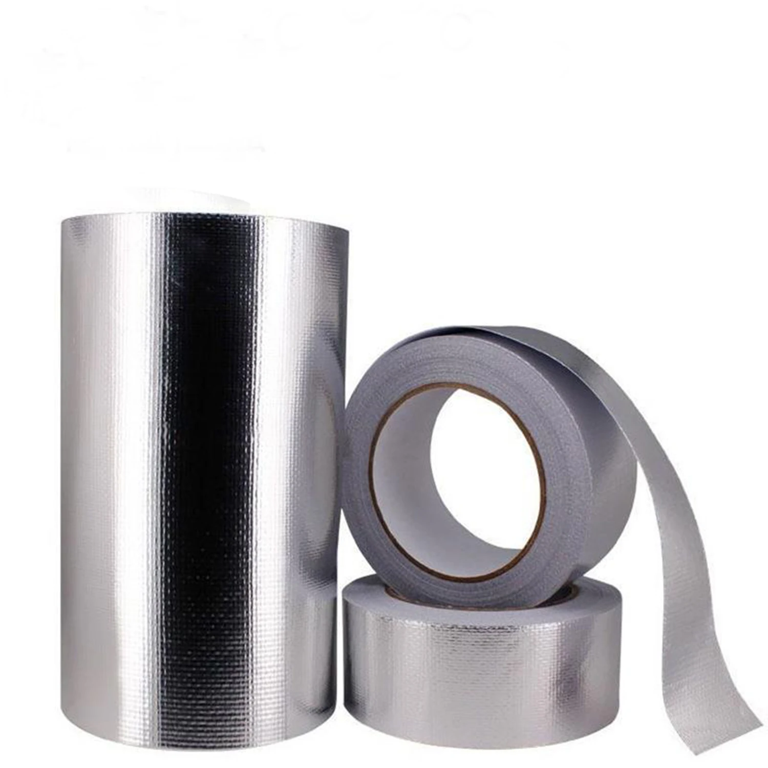 1PC 20M Self-Adhesive Silver Heat Reflective Tape, Fiber-Glass Aluminum Foil Tape, Heat Jacketing Insulation Resistant