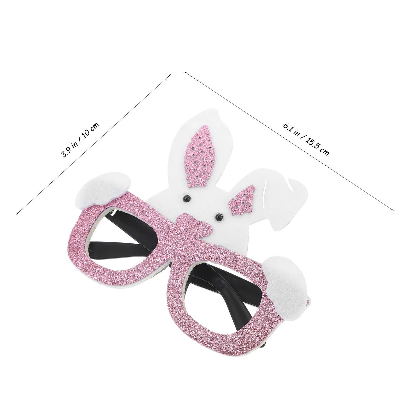 نظارات أرنب عيد الفصح، نظارات أرنب خفيفة الوزن لطيفة للبالغين، إكسسوارات أزياء دعائم الصور للحفلات #6