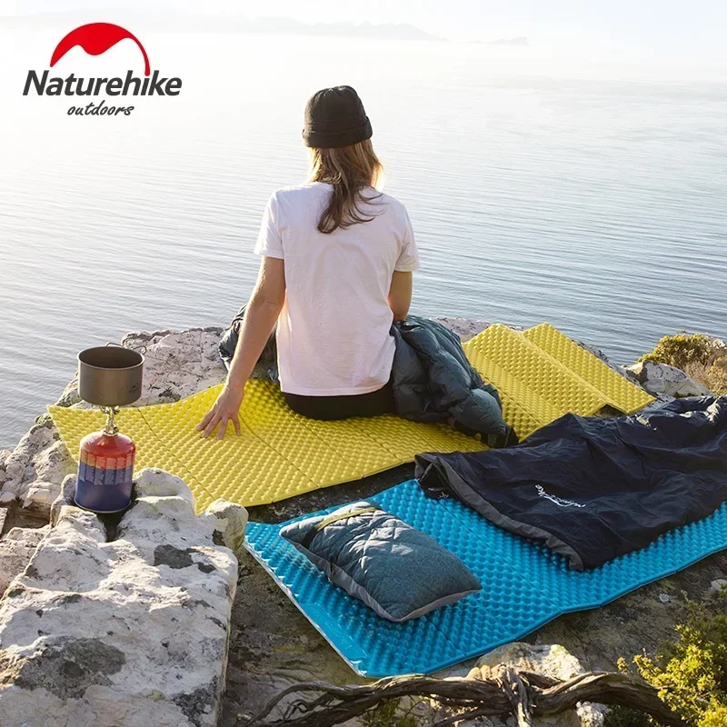 Naturehike-Thicken Moisture-Proof Floor Mat, Outdoor Camping Tent Sleeping Pad, Thickened Folding Egg Nest, 2.5cm