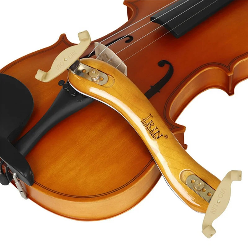 AED2-IRIN الكمان الكتف الراحة 4/4 الأوروبي القيقب الكمان الكتف وسادة الذقن الراحة الطفل الكبار المبتدئين وسادة الكتف