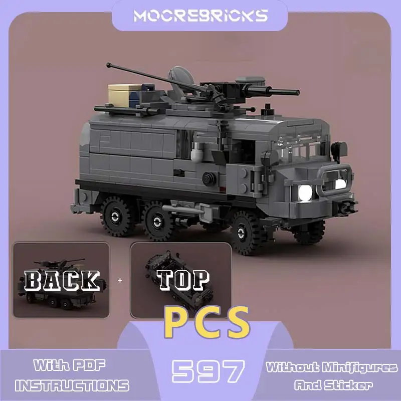 

Modular Vehicle Pinzgauer 718 Base Model MOC-185904 Logistics Truck High-tech Building Blocks Bricks Children's Collect Toy Set