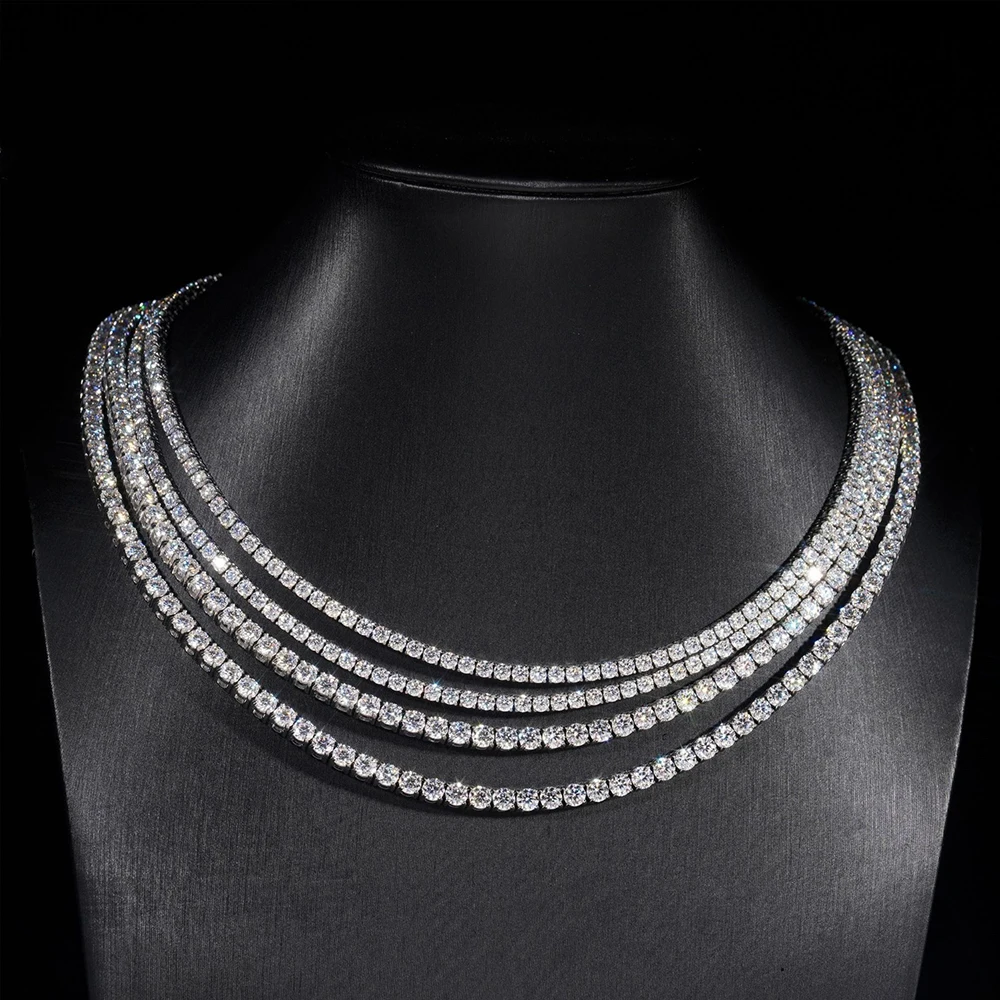 316L Stainless Steel Tennis Chain Necklace Iced Out For Men And Women Fashion Hip Hop Jewelry Free Shipping