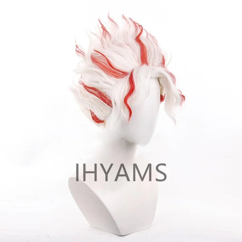 Okarun غامض كون تأثيري شعر مستعار أنيمي Dandadan Okarun كين تاكاكورا مومو Ayase أبيض أحمر قصير الشعر ألياف مقاومة للحرارة هالوين