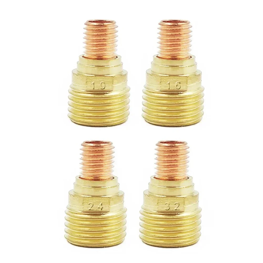 1 X Collet Body Gas Lens TIG Welding Torch Gas Lens Collets Body 45V42 45V43 45V44 45V45 For WP9 20 25 Brass Parts