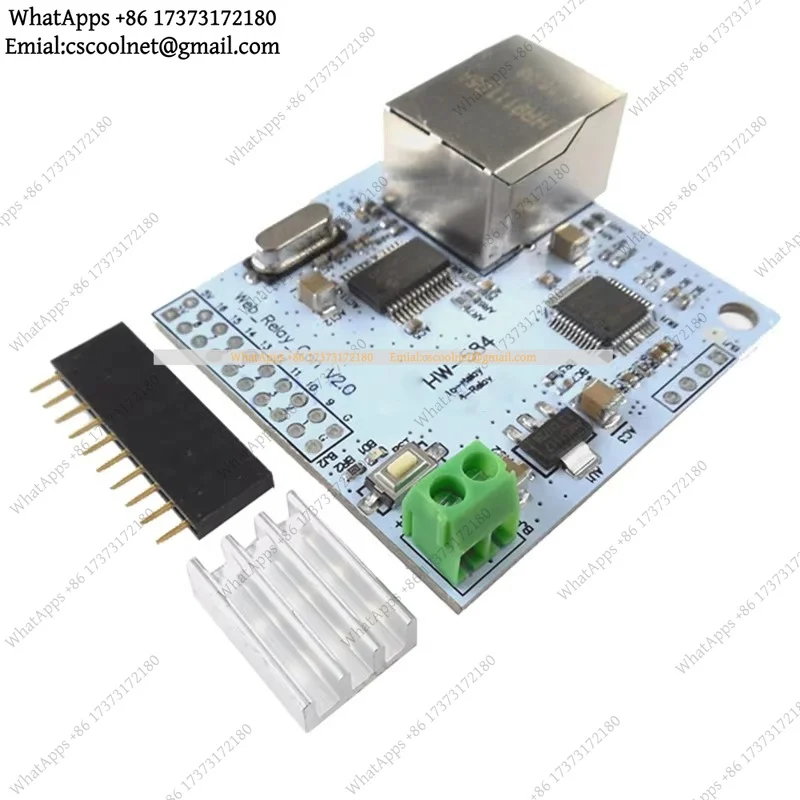HW-584 8-Channel W5100 Network Relay Module 5V IoT Switch ENC28J60 Control Board Web Server Automation System