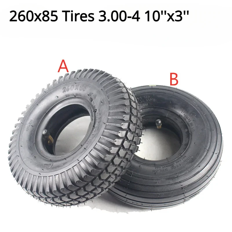 High-quality  260x85 Tires 3.00-4 10\'\'x3\'\' Scooter Tyre Inner Tube Kit Fits Electric Kid Gas Scooter WheelChair