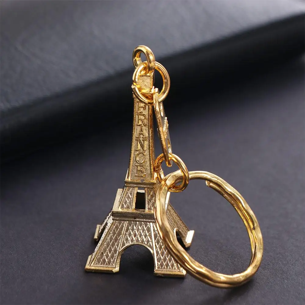 Creative Vintage France Tower Keychain Alloy Fashion Eiffel Tower Bag Pendant Trending Decoration Paris Keyring Car Key Pendant