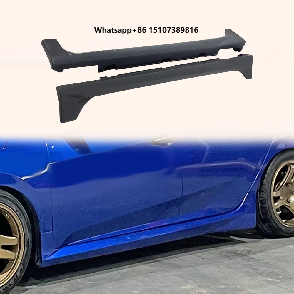 For FK7 Civic 2016-21 Hatchback MUG Style PP Unpaint Side Skirts Pair