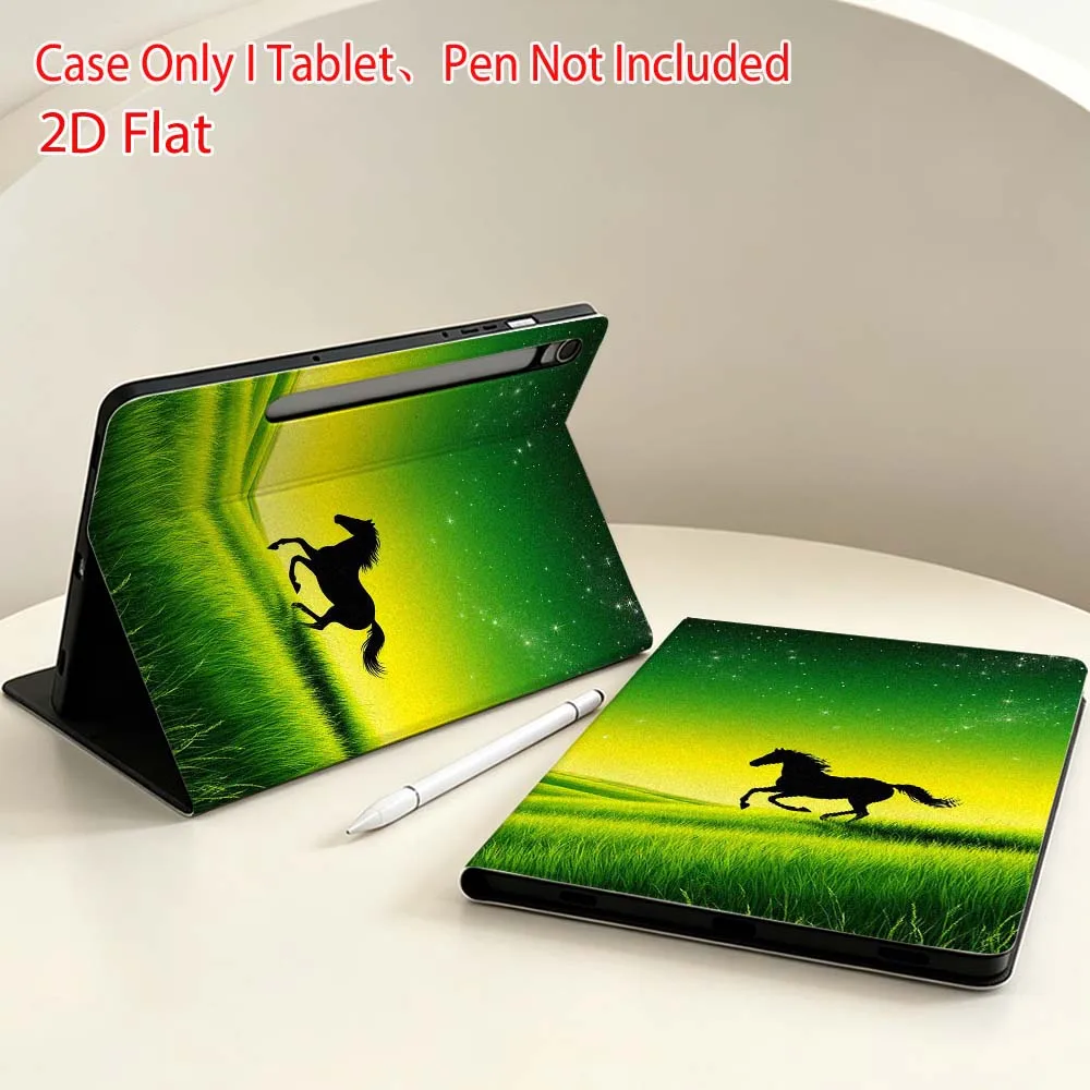 Horse Creative Pattern For Samsung Galaxy Tab S11 S10 S9 S8 S7 S6 A9 A8 A11 Lite FE Plus Pen Tray Tablet Case Soft