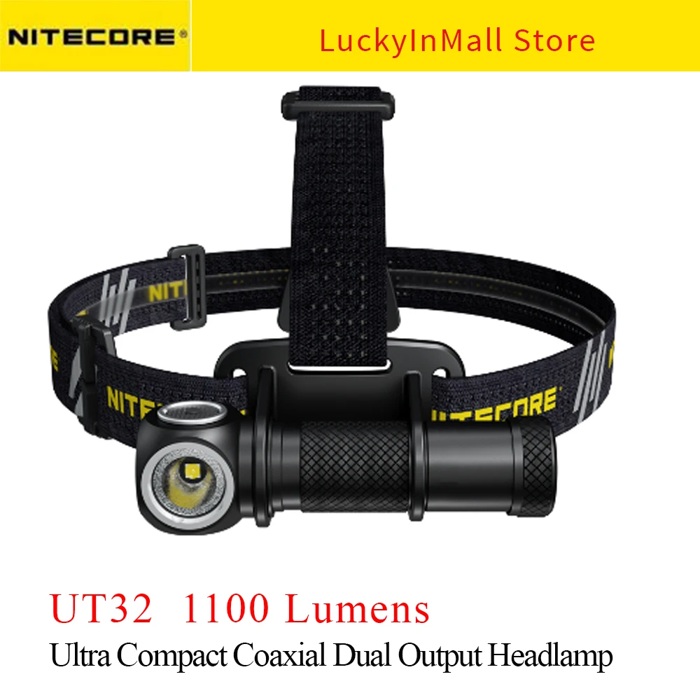 

NITECORE UT32 Outdoor Headlight 1100 Lumens Trail running Original 18650 Battery Led Headlamp White Warm Light Dual Light Source