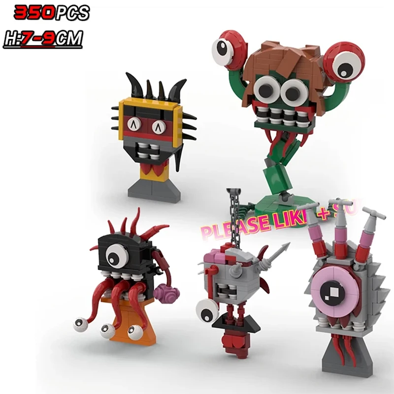 Figurines d'action Parasite, blocs de construction, jouets Sprunkie foncé d'horreur, briques Oren Wenda, jouets assemblés pour enfants, cadeau de noël et de pâques