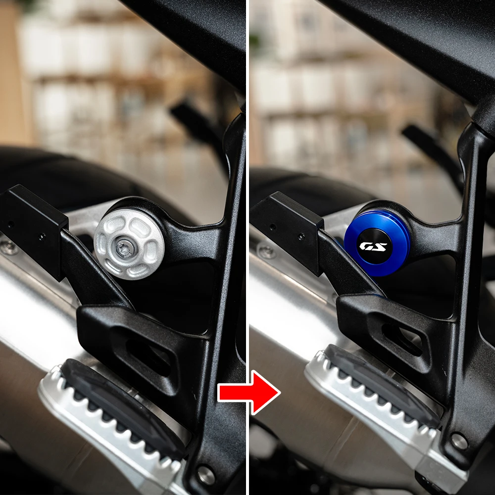 For BMW R1300GS R 1300 GS R 1300GS ADVENTURE ADV 2024 2025 Motorcycle Accessories CNC Aluminum Exhaust Support Screw Cover Cap