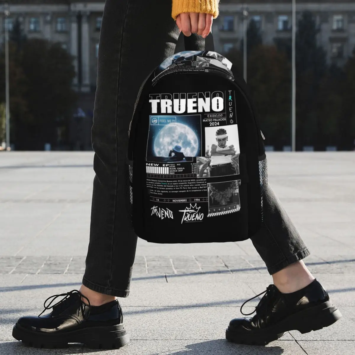 Funny Trueno Hip Hop Rapper Backpack Student BookBag Boys Girls School Bag Computer Shoulder Bags