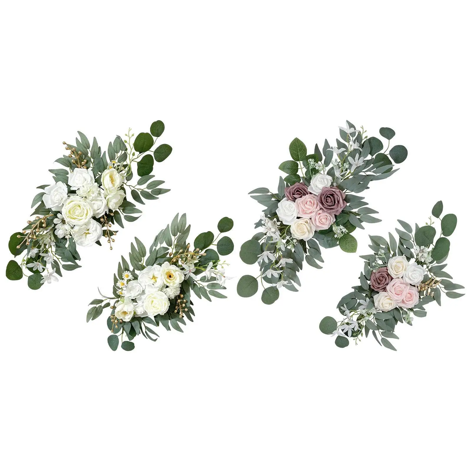 

Цветочный декор для свадебной арки: шелковые цветы, современные декоративные цветочные гирлянды для вечеринок, фермерских столов, свадебных церемоний