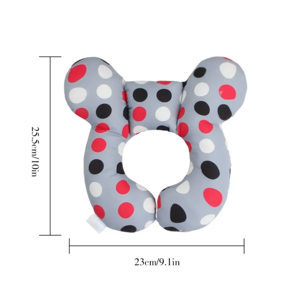 Crianças em forma de u encosto de cabeça proteção almofada protetora viagem assento de carro cabeça e pescoço travesseiro macio pescoço apoio travesseiro