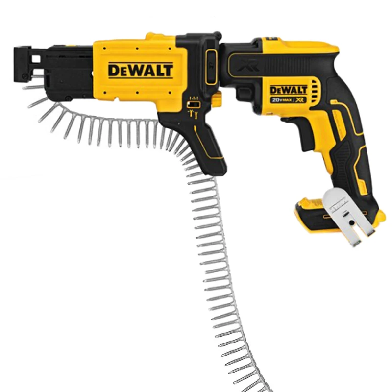 DEWAL DCF620 20-Volt MAX XR Li-Ion Brushless Drywall Screw Gun Lithium Power Tools With DCF6202 Collated Attachment