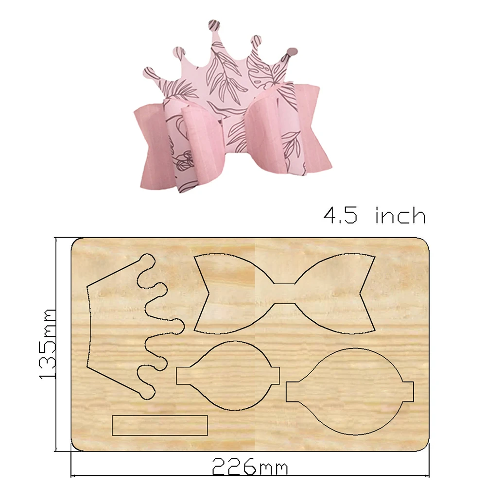 Matrices de découpe de couronne à nœud, couteau en bois, Compatible avec la plupart des découpeurs manuels, nouveauté 2021