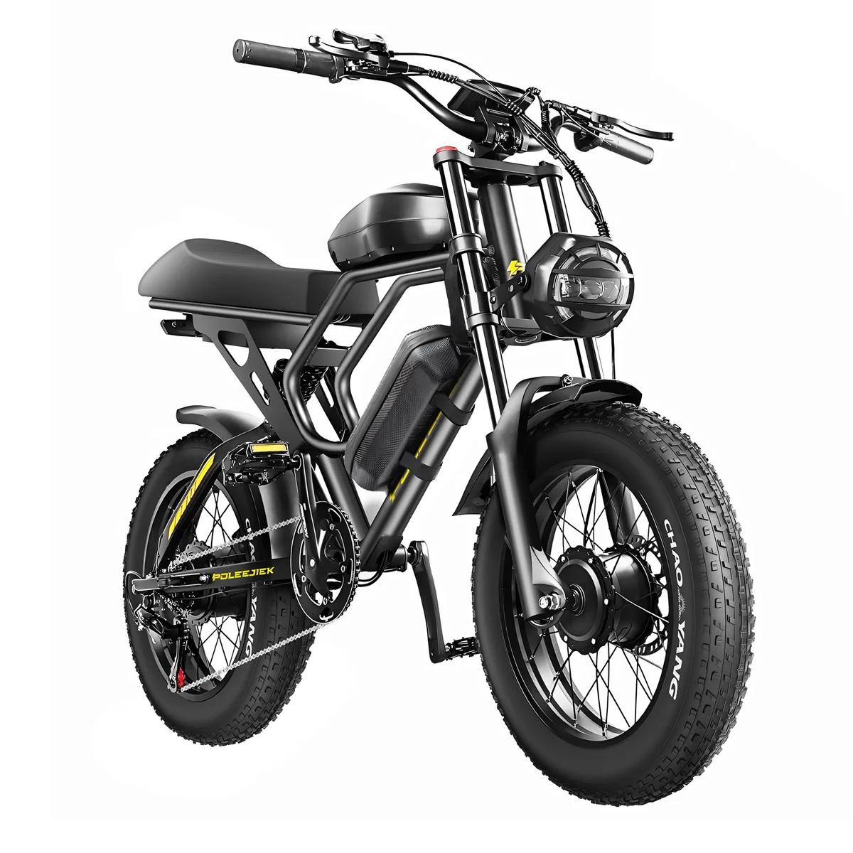

SXLL Dual Motor Downhill Ebike 20 Inch Full Suspension Electric Motorcycle Off-Road Mud Pit Fat Tires E Mountain Bike 3000 Watt