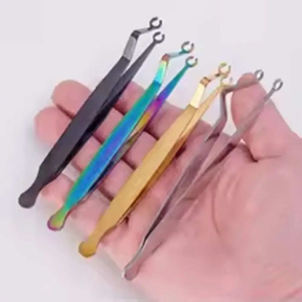 Stainless Steel Body Piercing Tool Septum Piercing Tool Nose Stud Dermal Forceps Ear Stud Catheter Gauge Dermal Piercing Tool