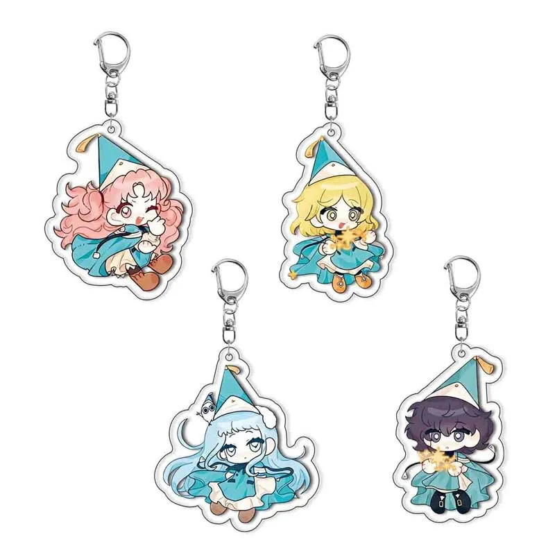 Anime Witch Hat Atelier Acrylic Keychain Cartoon Creative Funny Bag Pendant Cute Bag Charm Keyring Friends Fans Gifts