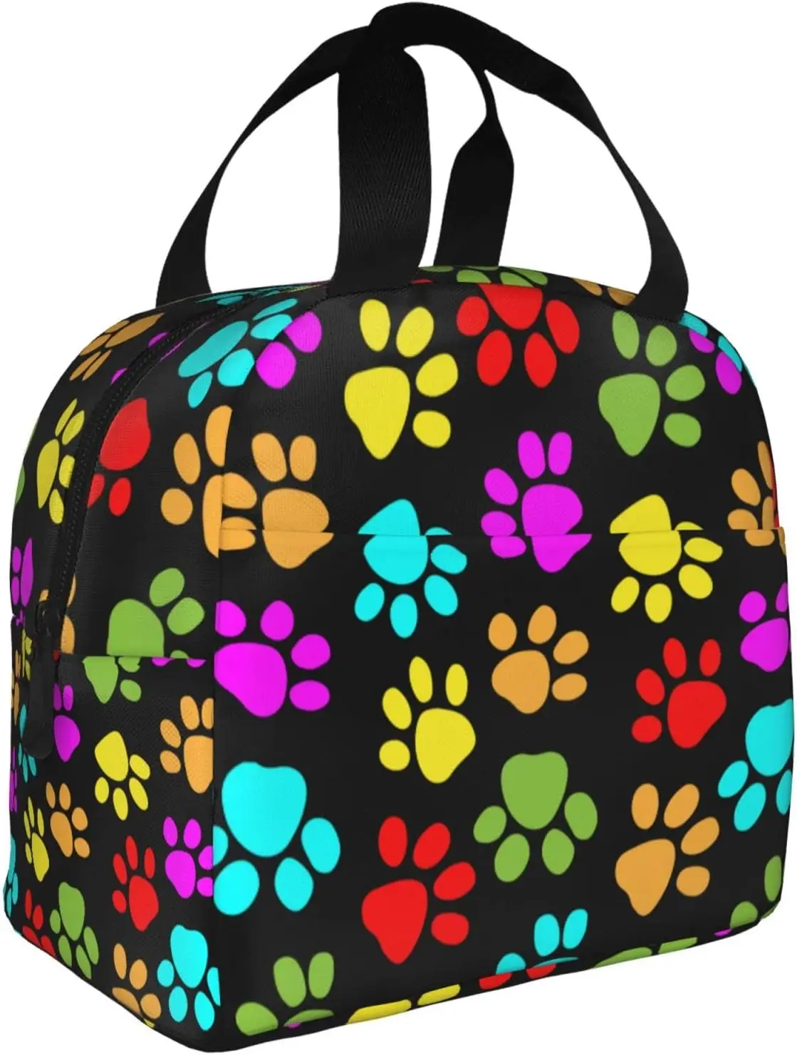 Cute Dog Puppy Insulated Lunch Bag for Men Women Reusable Lunch Box Container Waterproof Portable Cooler Thermal Tote Bag