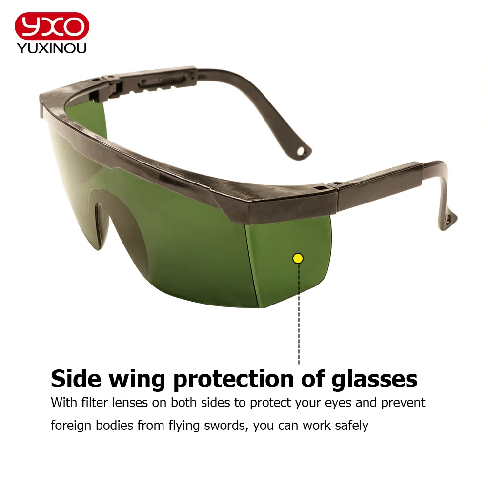 Gafas profesionales LED para habitación con luz de cultivo, gafas azules polarizadas UV, gafas de seguridad láser de 190nm a 540nm, gafas protectoras láser