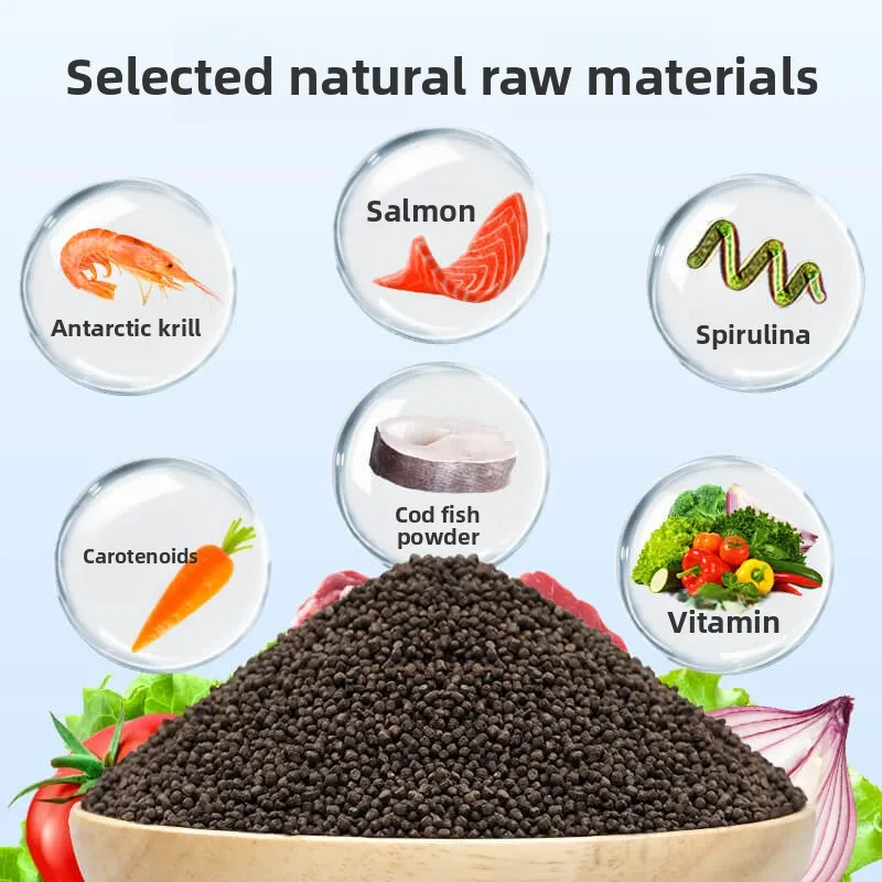 DEERA Clownfish & Tang Food | Sinking Micro Pellets with Balanced Nutrition for All Omnivore Saltwater Aquarium Fish