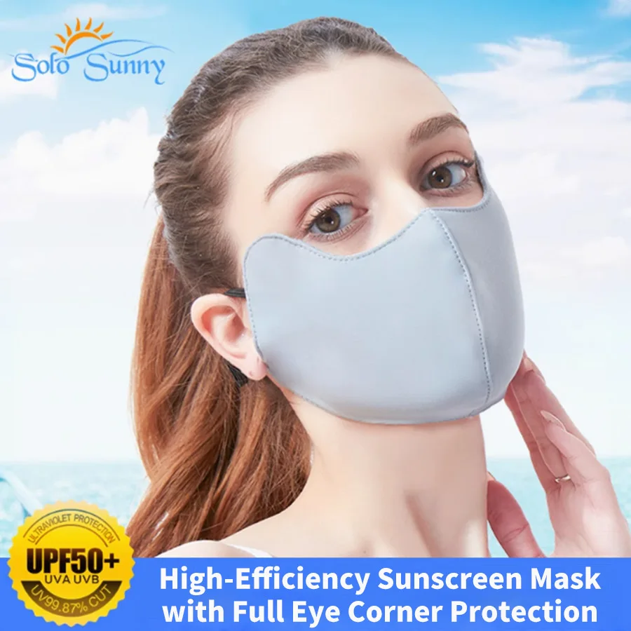 أقنعة نسائية عصرية قابلة للتنفس عالية الجودة وقابلة للغسل وقابلة لإعادة الاستخدام وأقنعة مقاومة للغبار والرياح، أقنعة صيفية من الحرير الجليدي قابلة للتنفس #6