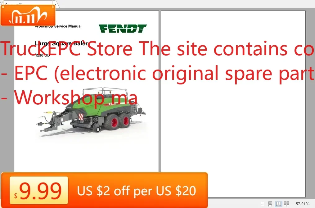 TruckEPC TruckEPC Fendt EU Euro Agricultural Full 01.2020 PDF DVD Руководства по обслуживанию мастерской