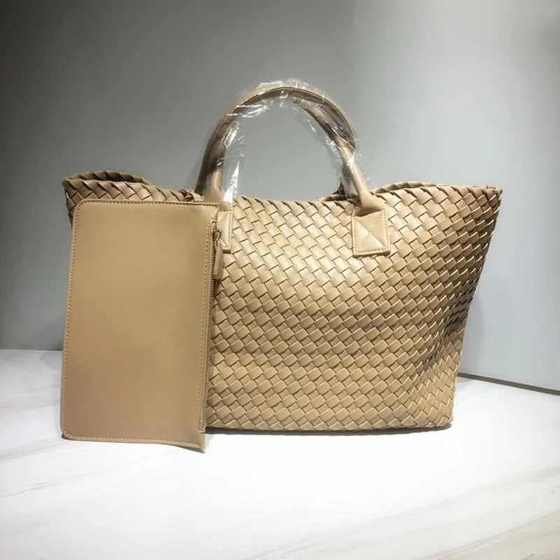 Imagem -04 - Snake Tecelagem Bolsa Feminina 2023 Nova Bolsa de Ombro Luxo Vegetal Cesta de Grande Capacidade Bolsala de Compras Casual Cor Feminina