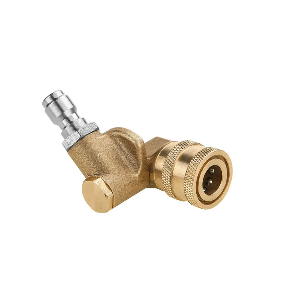 

High-pressure car washer spray gun adjustable nozzle pure copper quick installation rotation 1/4 quick insert nozzle