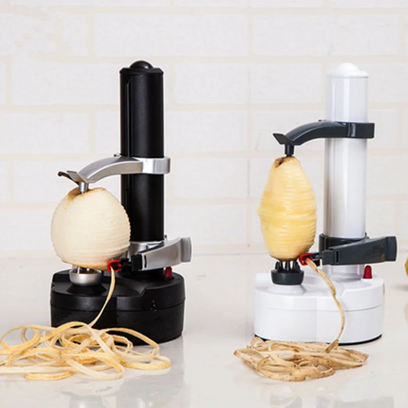 1PC Neue Elektrische Spirale Apple Peeler Cutter Slicer Obst Kartoffel Peeling Automatische Batterie Betrieben Maschine mit Ladegerät Eu Stecker