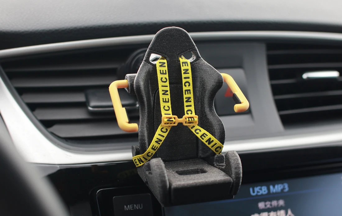 

Car Racing Seat Car Mobile Phone Holder Folding Screen Trend Decoration Creativity Send Boyfriend Husband Gift